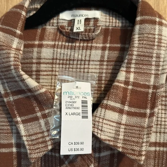 Super Soft Fall Flannel Oversized - Picture 4 of 4